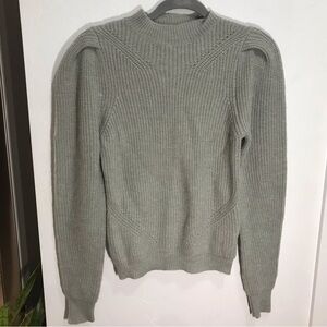 Stitch and Knot gray long sleeve pullover mock turtleneck sweater